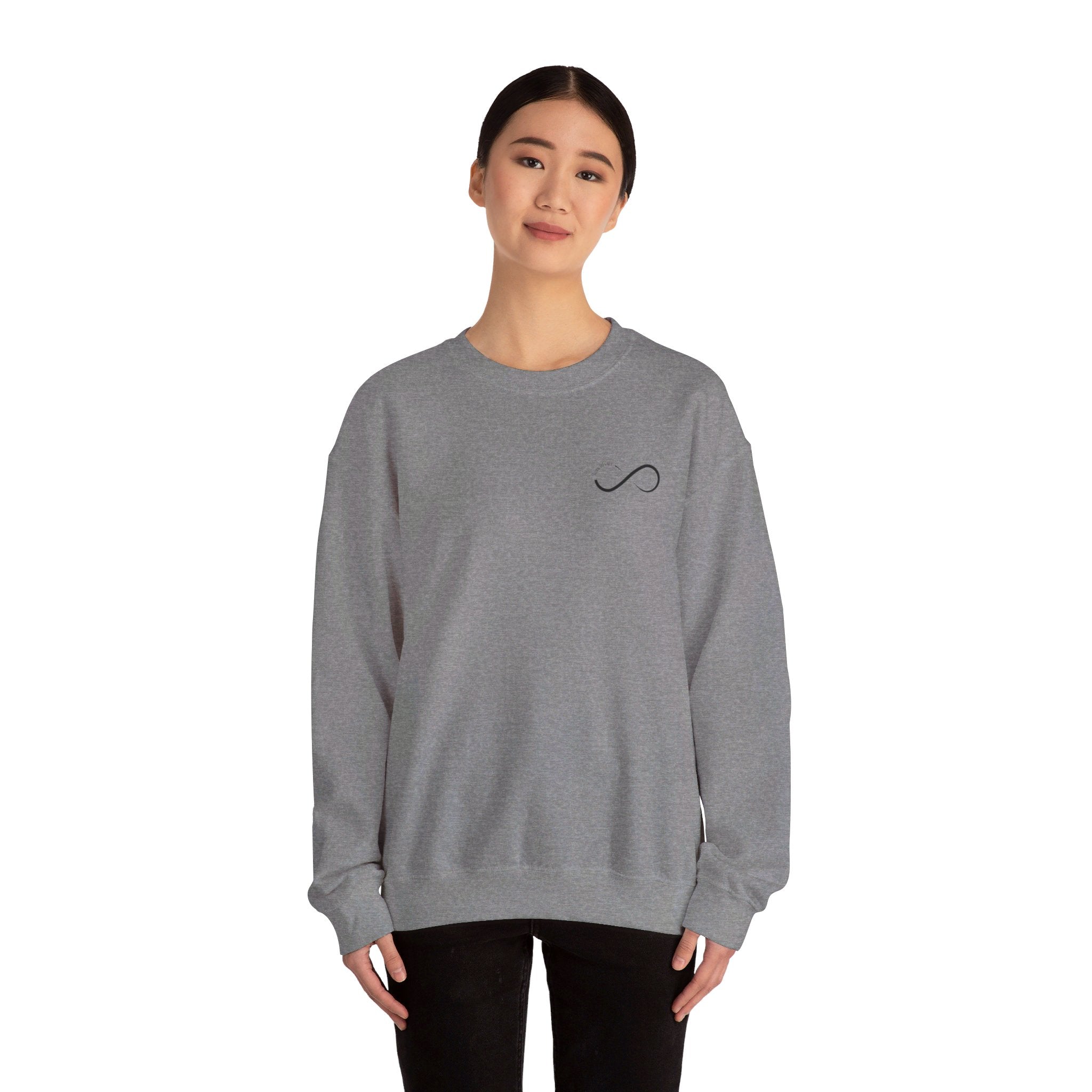 Love you to Infinity: Unisex Crewneck Sweatshirt - MrsClutterWorth
