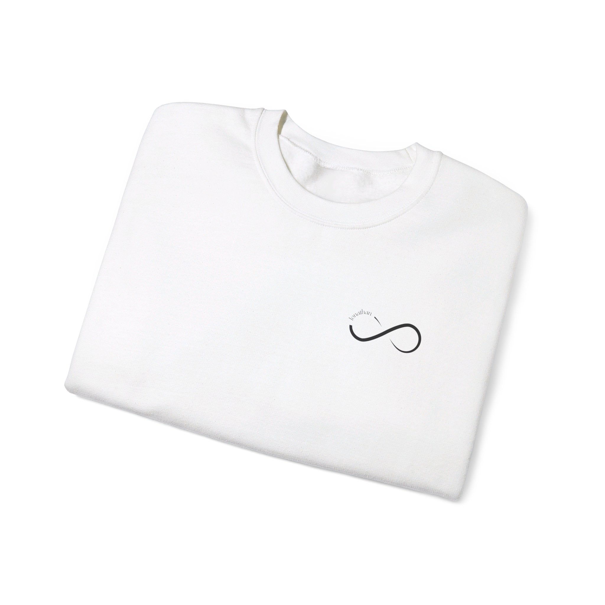 Love you to Infinity: Unisex Crewneck Sweatshirt - MrsClutterWorth