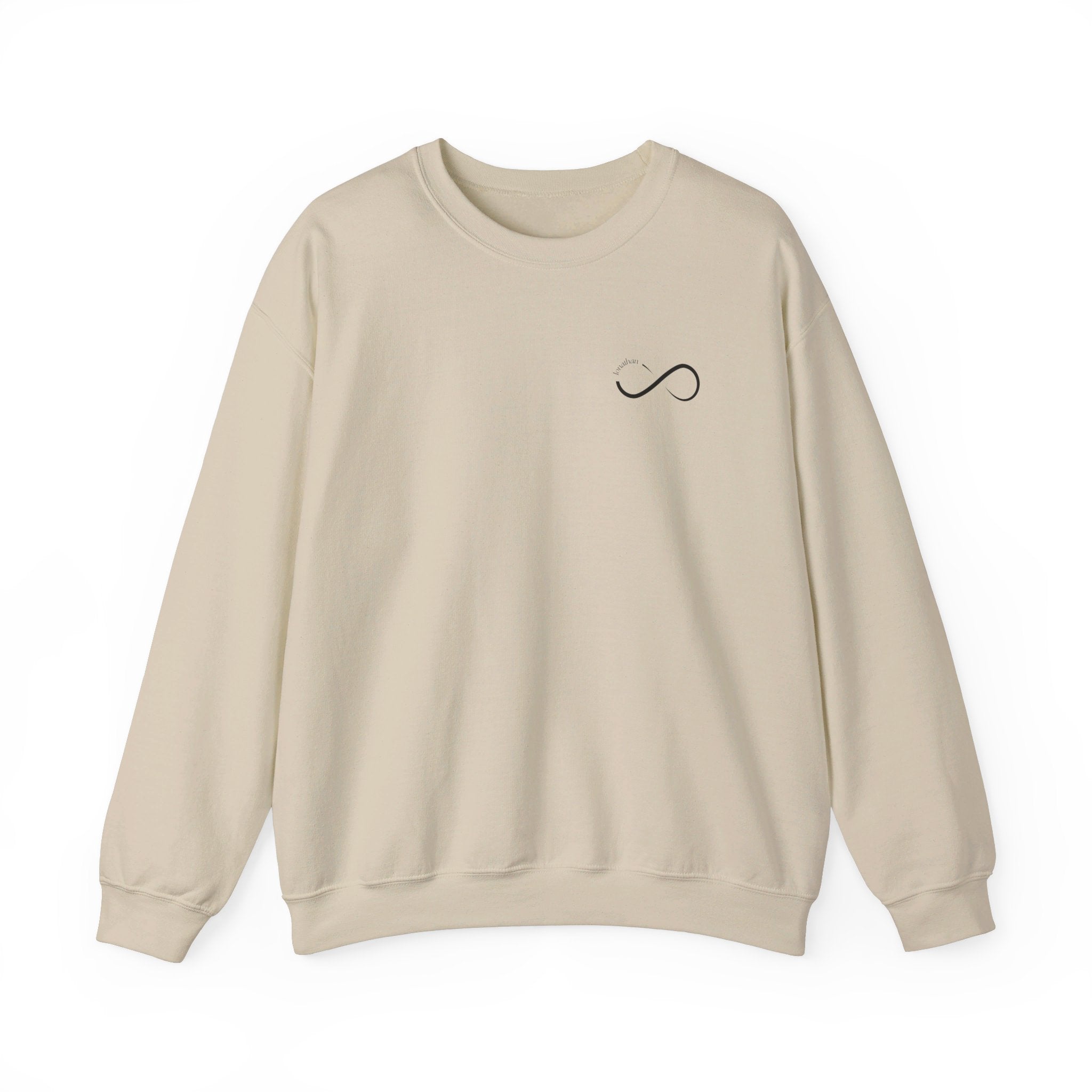 Love you to Infinity: Unisex Crewneck Sweatshirt - MrsClutterWorth