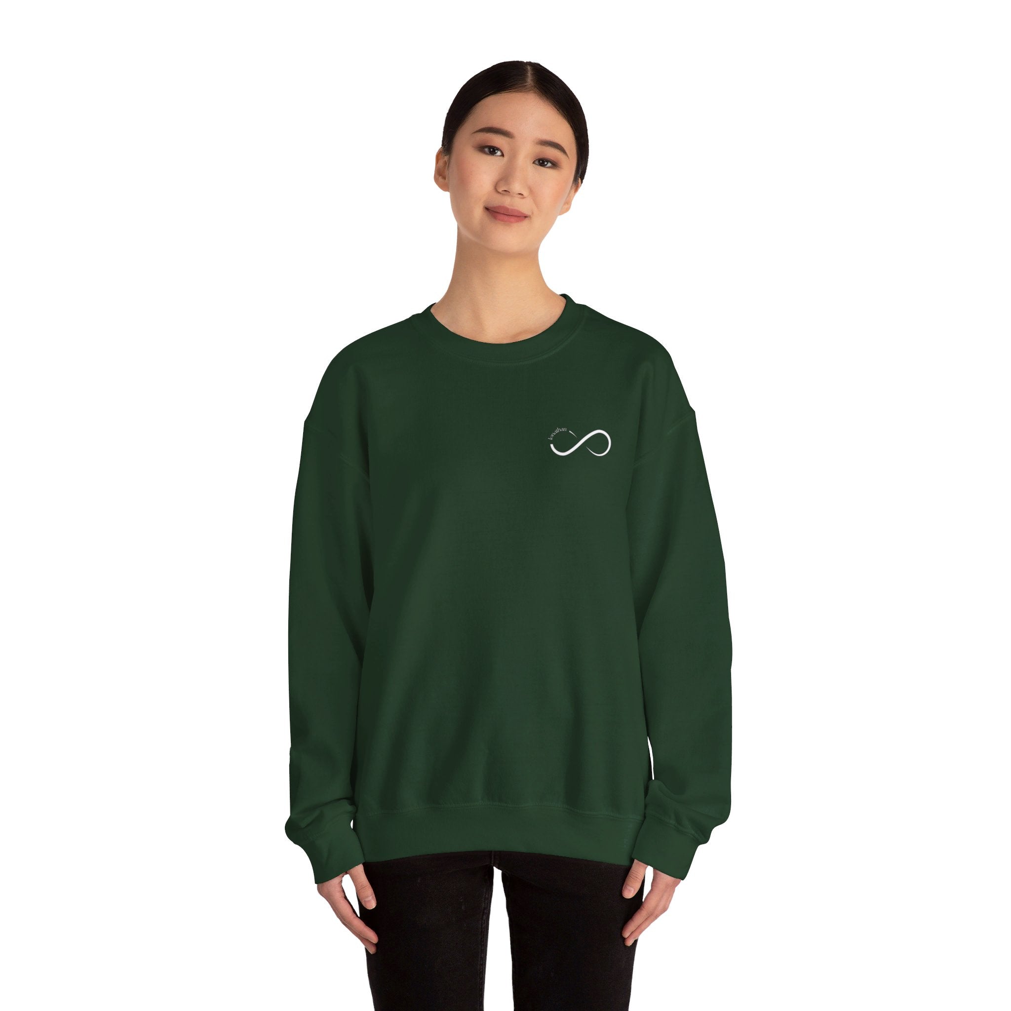Love you to Infinity: Unisex Crewneck Sweatshirt - MrsClutterWorth