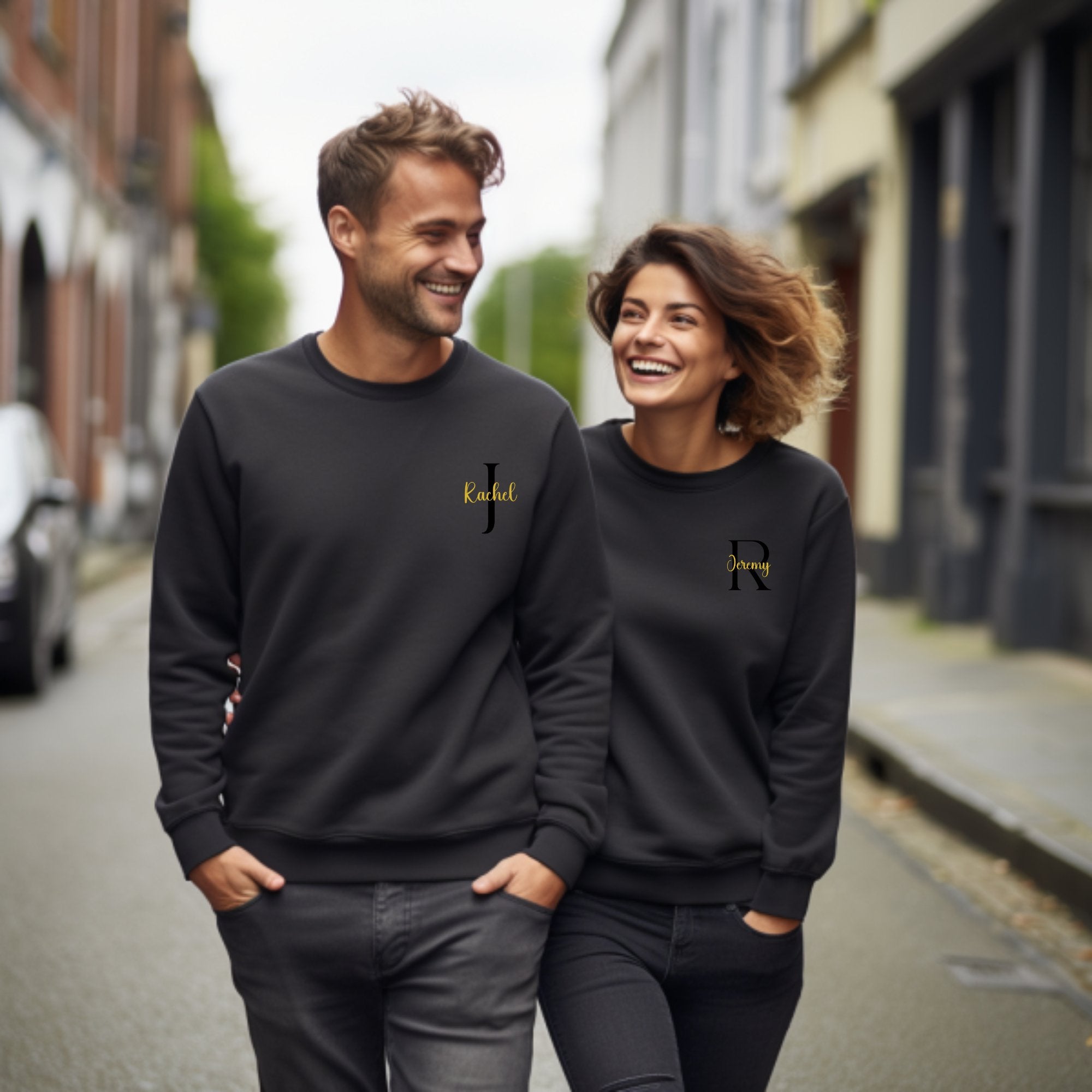 Monogrammed Love: Unisex Crewneck Sweatshirt - MrsClutterWorth