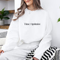 Load image into Gallery viewer, Fashionably Late: Unisex Crewneck Sweatshirt - MrsClutterWorth
