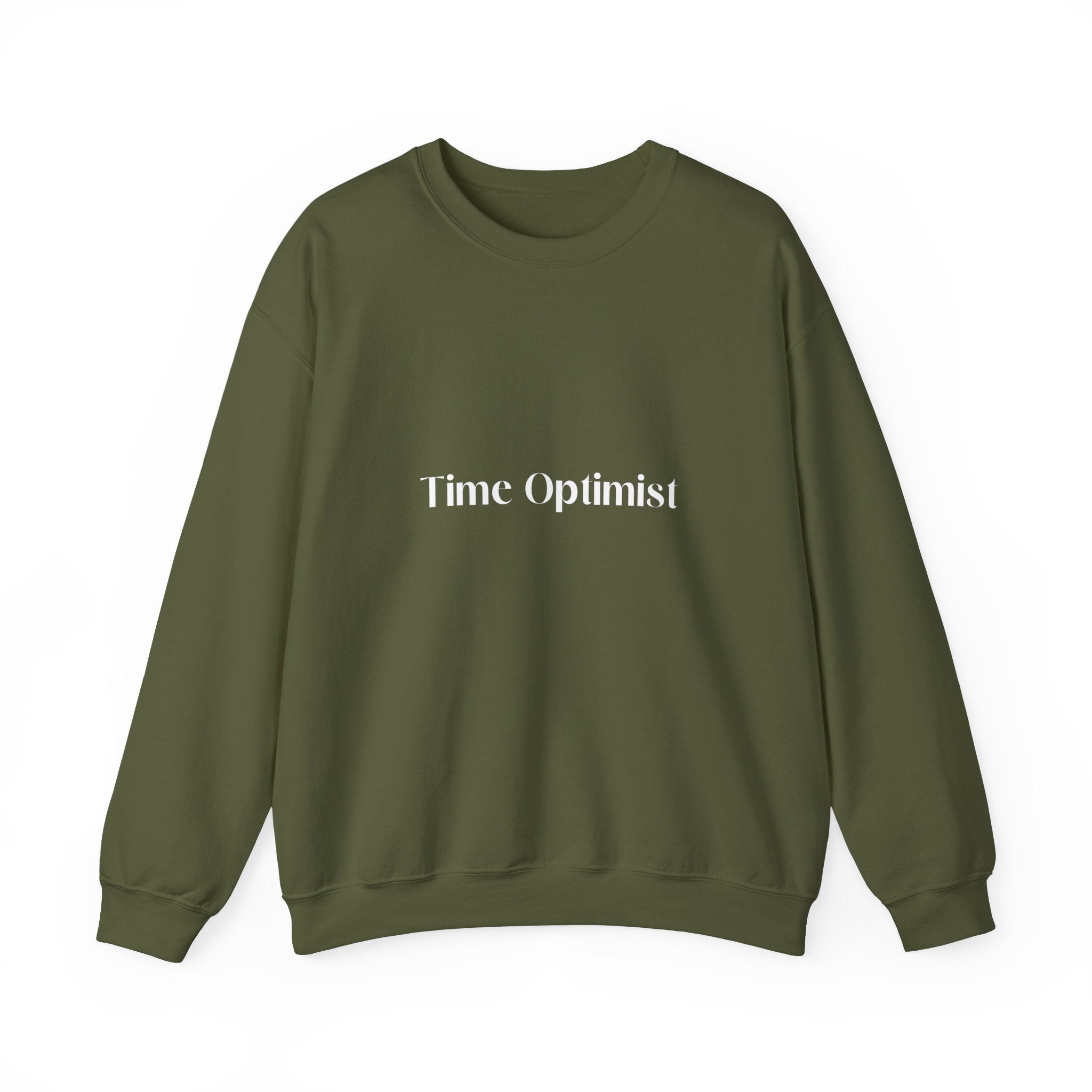Fashionably Late: Unisex Crewneck Sweatshirt - MrsClutterWorth